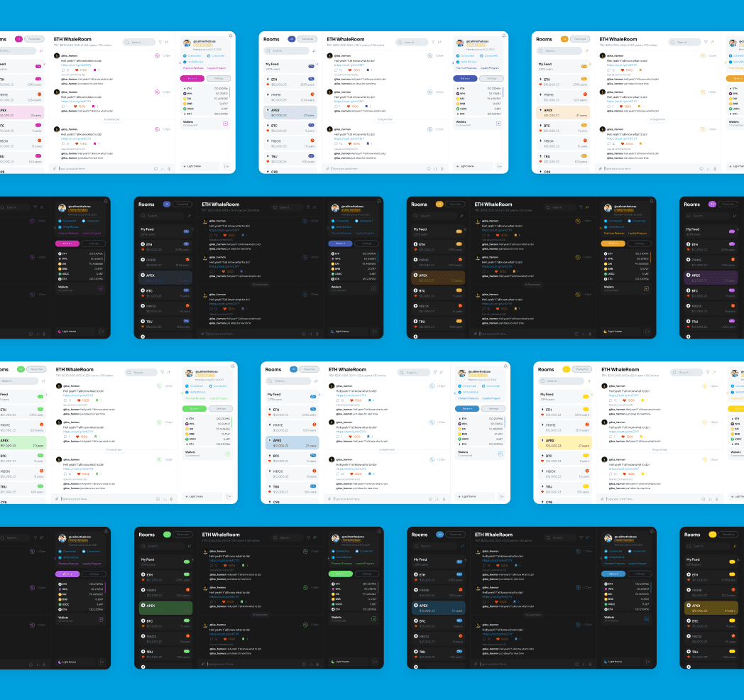 Sentr3 app screenshot — Users can change the color scheme like they want 