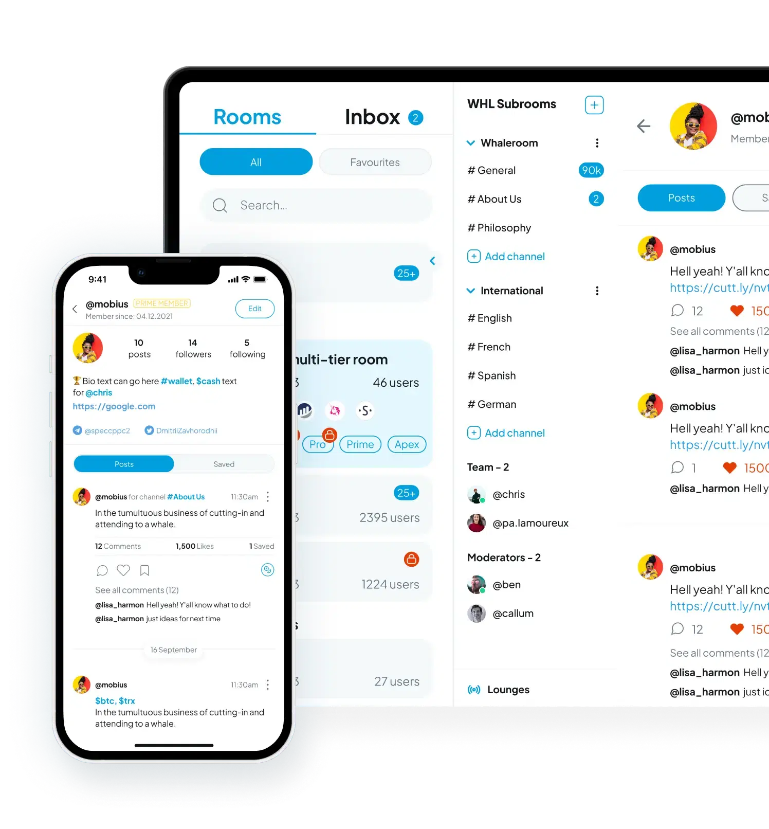 Screenshots of application Sentr3